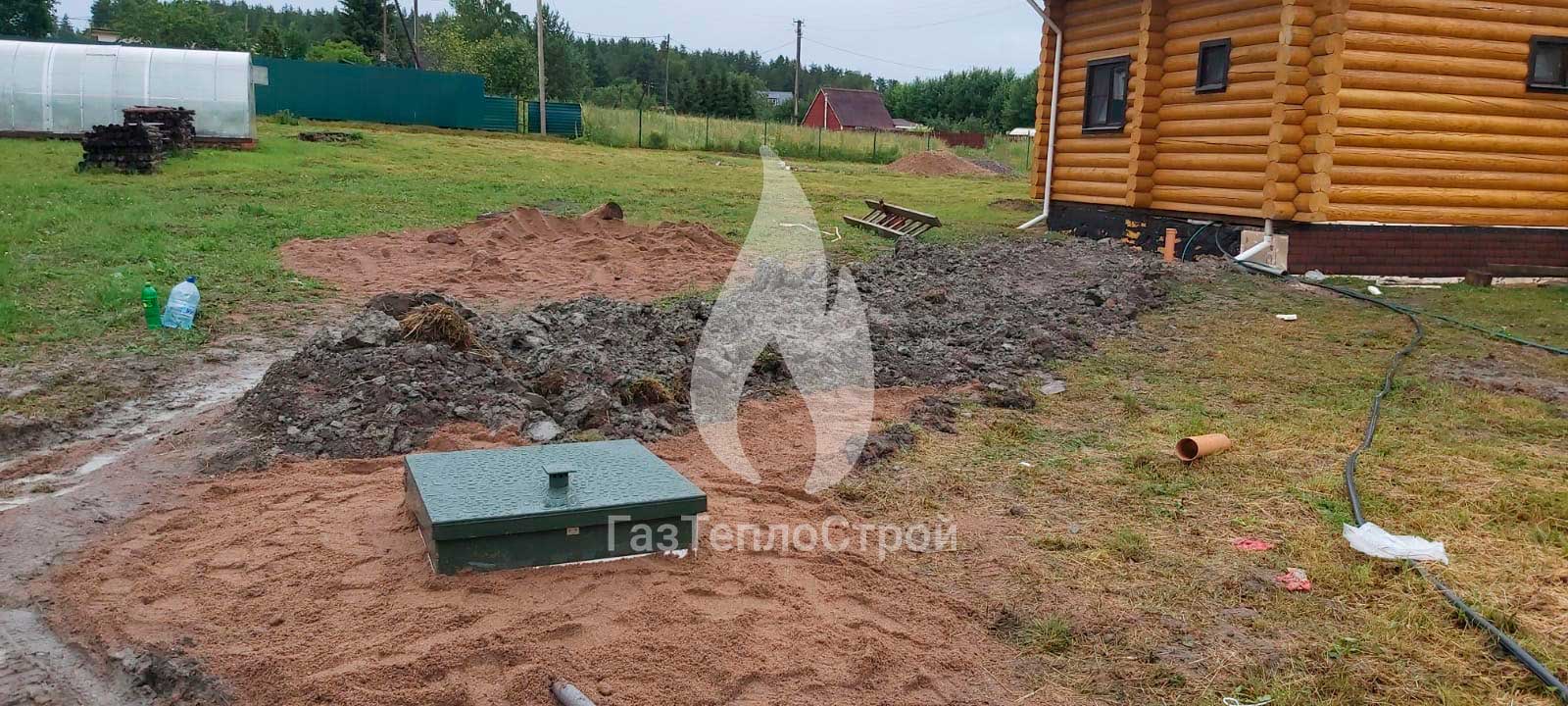 Фото установленного септика
